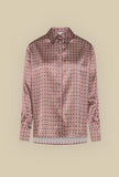 Camicia di Niù realizzata in pregiata seta nell’esclusivo motivo Paloma Brick da Donna