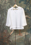 Camicia Over tonalità Papiro di Niù da Donna in cotone