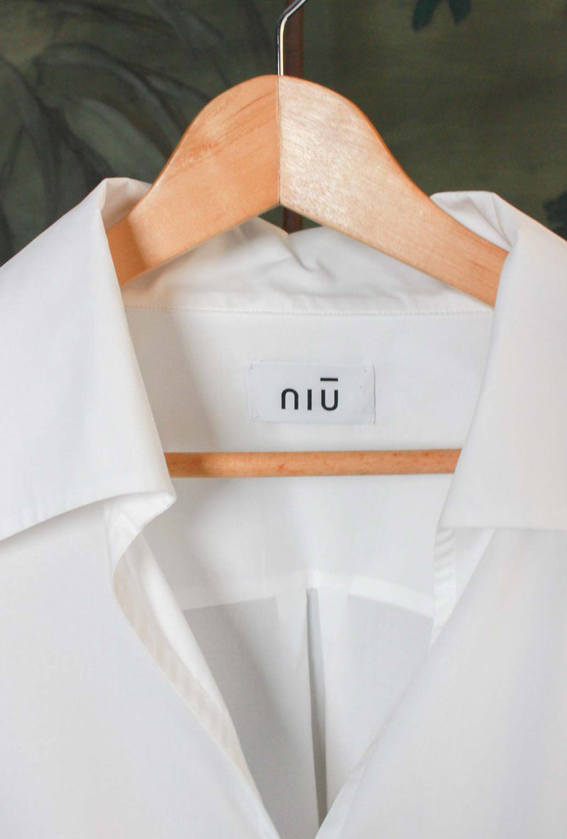 Camicia Over tonalità Papiro di Niù da Donna in cotone
