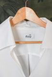 Camicia Over tonalità Papiro di Niù da Donna in cotone