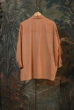 Camicia Over Side-Cut di Niù nella calda tonalità Rumah da Donna