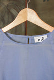 Blusa con Manica a Palloncino di Niù si presenta nella delicata tonalità Awan da Donna
