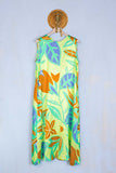 Abito Midi Seta Tropical Lime