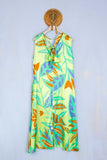 Abito Midi Seta Tropical Lime