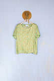 Blusa in Seta Stampa Weaving Bergamotto