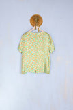 Blusa in Seta Stampa Weaving Bergamotto