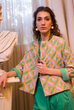 Niu Fashion Donna Giacca Bolero Weaving Maracuja