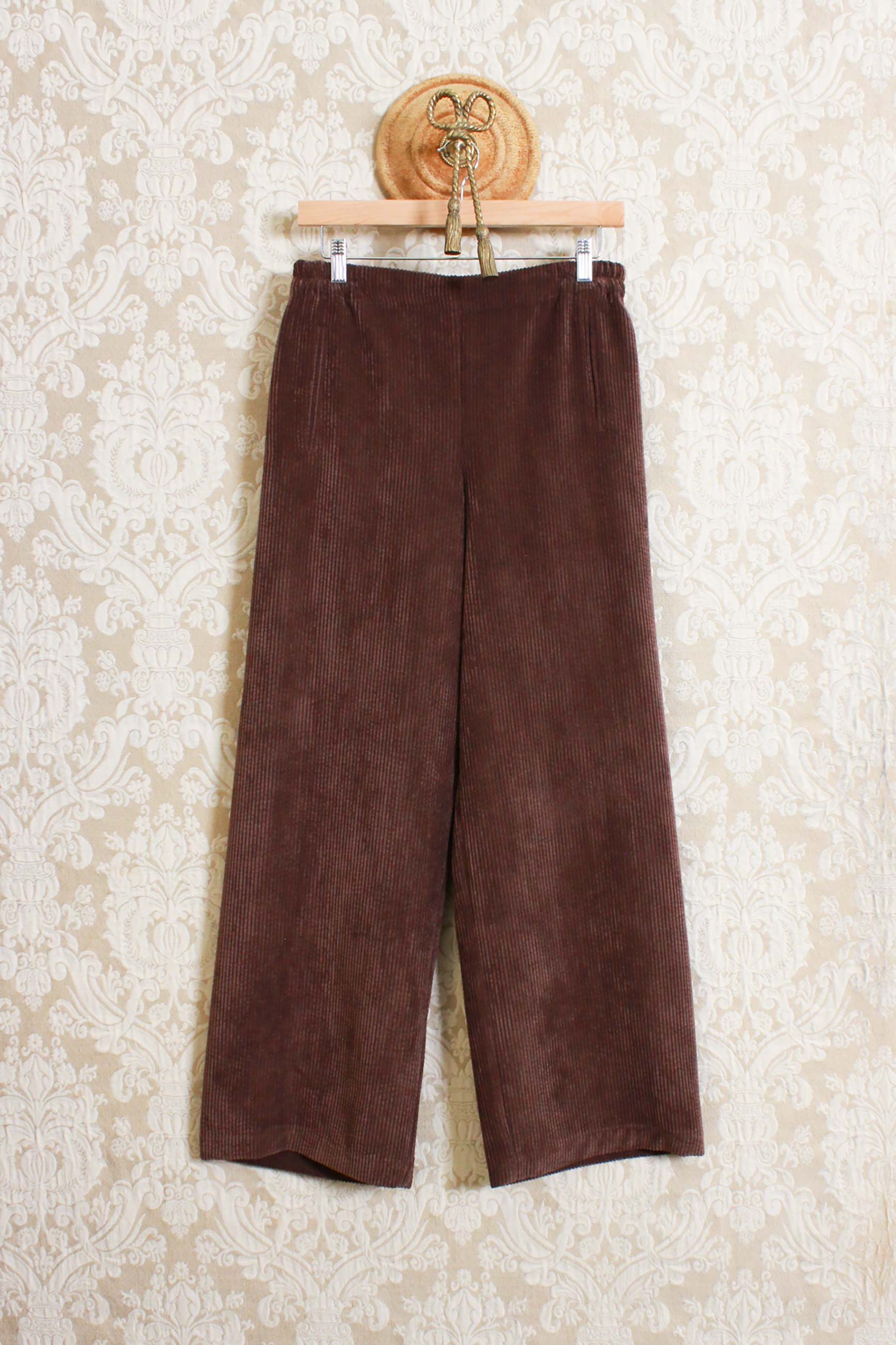 Pantalone Bojan in costa di velluto della maison niù fashion color brown raiz