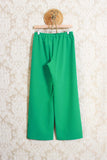 Pantalone bojan della maison niù in tessuto techno wool color green muna