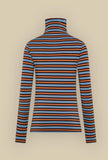Striped Lupetto 70’s di Niù proposto nell’iconica fantasia a righe nell’inedita tonalità Papalo Sky