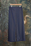 Pantalone Bojan di Niù realizzato in popeline di cotone e nell’inedita fantasia Biru da Donna