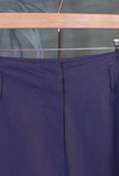 Pantalone Wide-leg con risvolto di Niù realizzato in cotone stretch nell’inedita tonalità Biru Blue da Donna