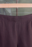Pantalone Wide-leg Arriccio di Niù nella profonda tonalità Pepper da Donna