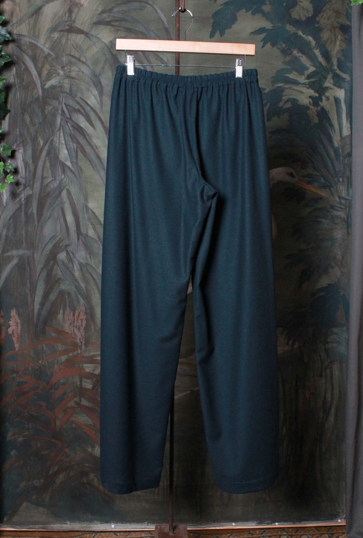 Pantalone Bojan della Maison Niù di Lana color Matcha Green da Donna