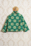 Piumino da donna made in italy fantasia 70s flowers selva della maison Niù 