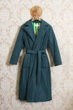 Capospalla modello Trench lungo imbottito da donna dellla maison Niù nel color verde selva