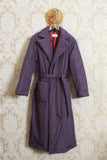 Trench imbottito lungo da donna della Maison Niù nell'esclusivo color Violet