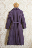 Trench imbottito lungo da donna della Maison Niù nell'esclusivo color Violet