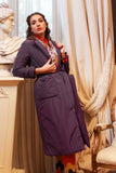 Trench imbottito lungo da donna della Maison Niù nell'esclusivo color Violet