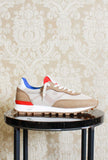 Sneakers running veloce di nomad society made in italy color sand light brown