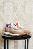 Sneakers running veloce di nomad society made in italy color sand light brown