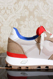 Sneakers running veloce di nomad society made in italy color sand light brown