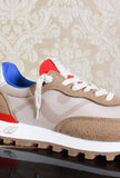 Sneakers running veloce di nomad society made in italy color sand light brown