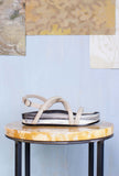 Sandalo Flat Eco-Calf Stone