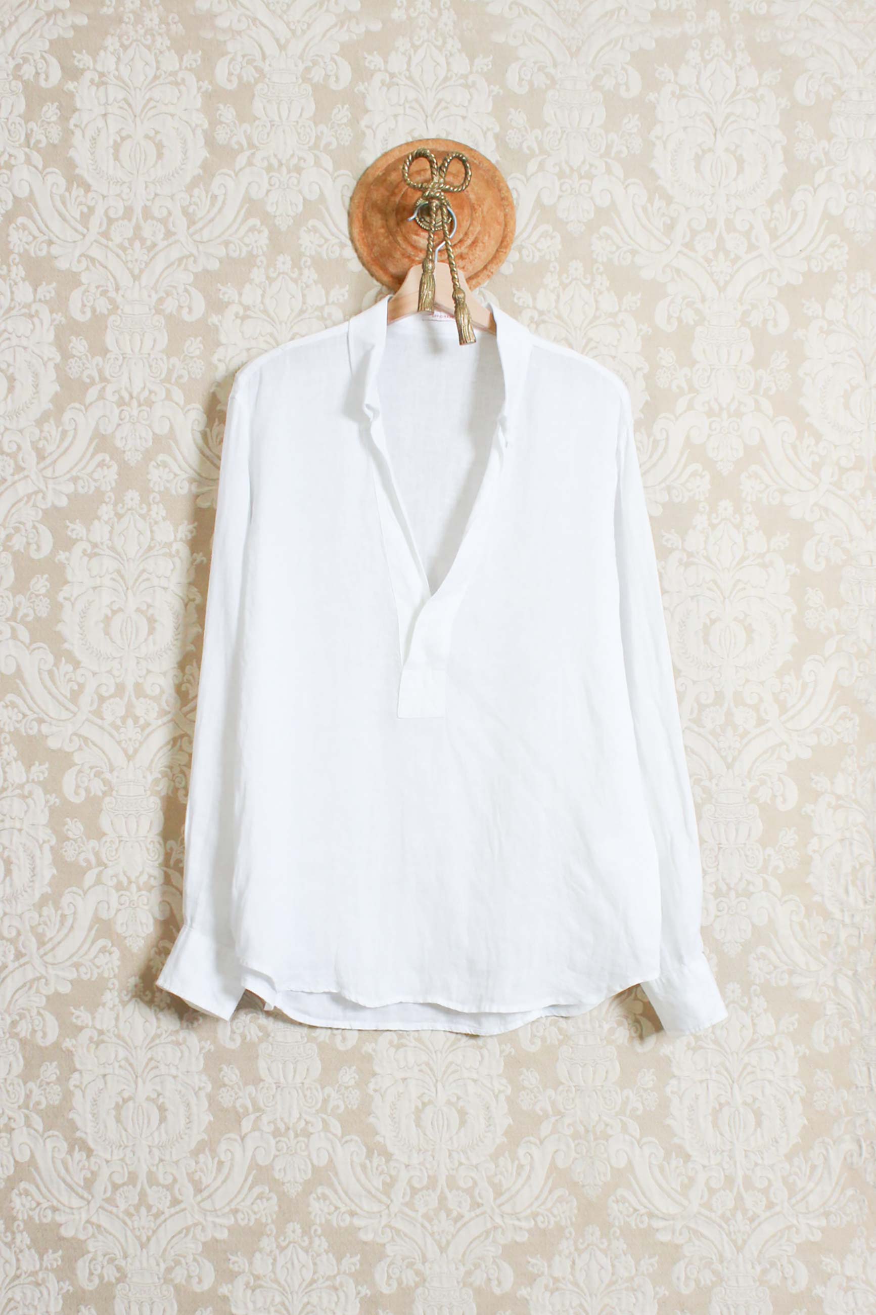 Officina 36 Uomo Camicia Conan Lino White Galax Sarzana GalaxSarzana