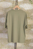 T-shirt Basic a girocollo di Officina 36 realizzata in cotone nell’inedita tonalità Sage da Uomo