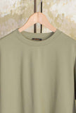 T-shirt Basic a girocollo di Officina 36 realizzata in cotone nell’inedita tonalità Sage da Uomo
