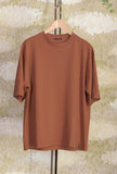 T-shirt Basic a girocollo di Officina 36 realizzata in cotone nell’inedita tonalità Tabacco da Uomo
