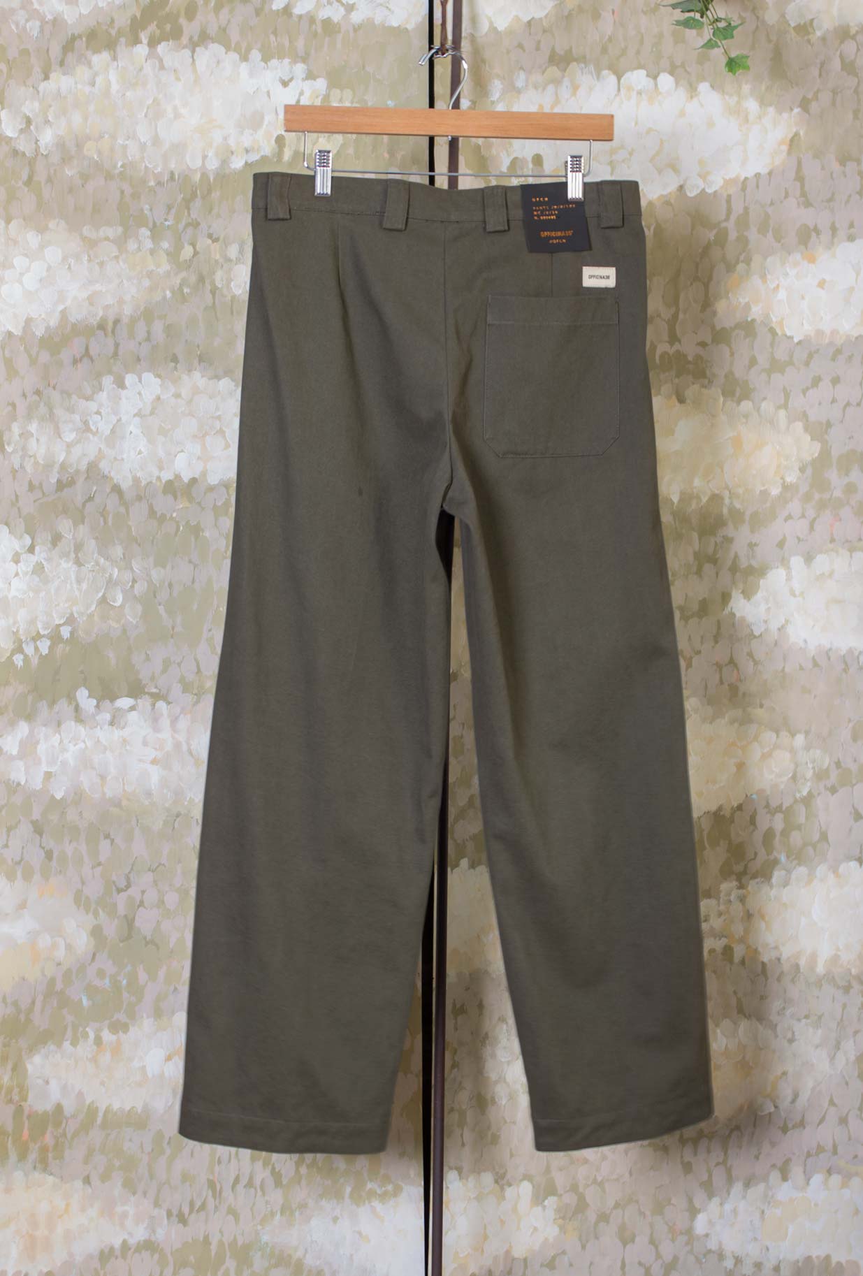 Pantalone Recco di Officina 36 realizzato in cotone nella sofisticata tonalità Military Green da Uomo