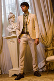 Officina 36 Uomo Pantalone Abito Alexis Color Stucco