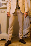 Officina 36 Uomo Pantalone Abito Alexis Color Stucco