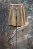 Bermuda Das di Original Vintage Style realizzato in cotone over-dyed con finitura stone wash e l’inedita tonalità Rust Denim da Uomo
