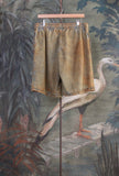 Bermuda Das di Original Vintage Style realizzato in cotone over-dyed con finitura stone wash e l’inedita tonalità Rust Denim da Uomo