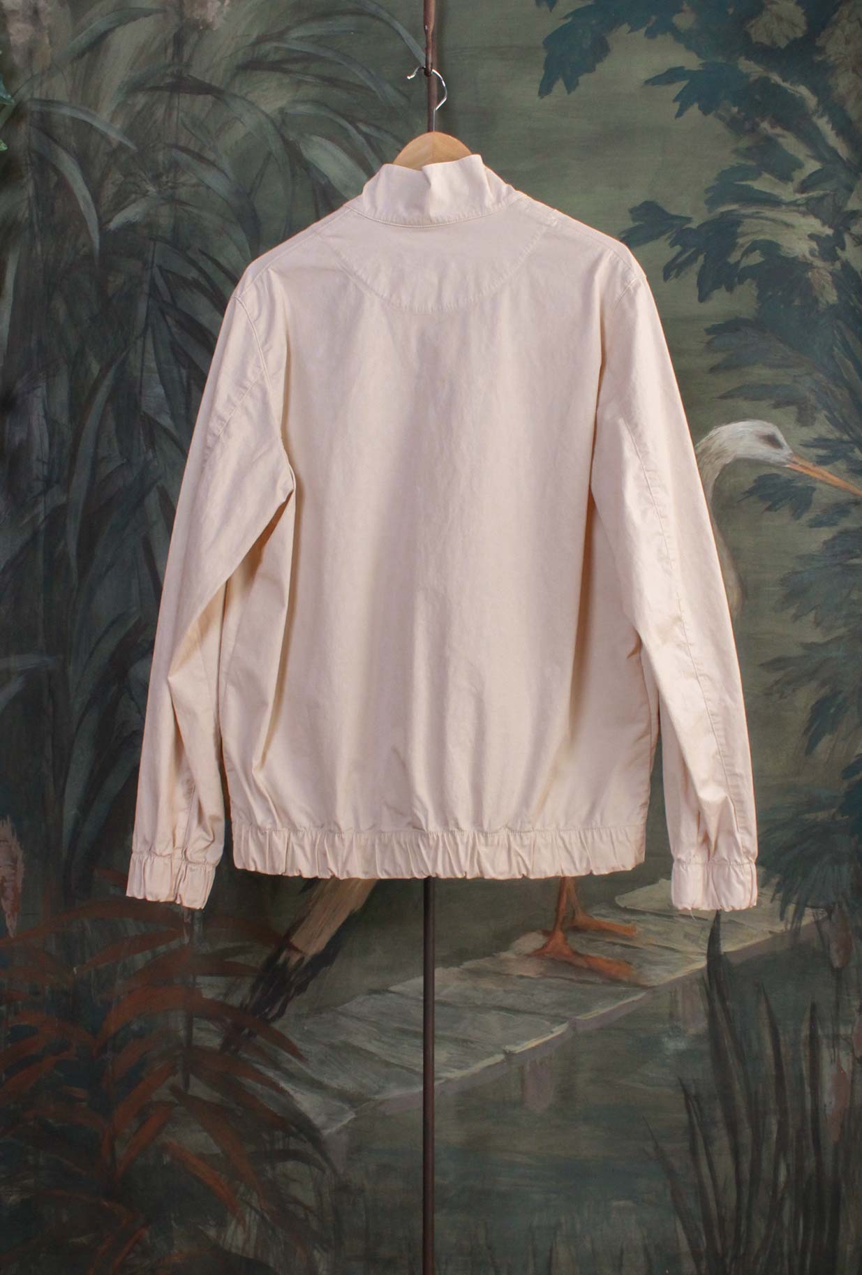Bomber Jacket Russel firmata Original Vintage Style. Realizzata in morbido cotone nella raffinata tonalità Avorio da Uomo