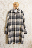 Cappotto over in check color ecru della maison original vintage per la collezione uomo fw23