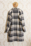 Cappotto over in check color ecru della maison original vintage per la collezione uomo fw23
