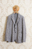 Giacca uomo monopetto by original vintage made in italy in lana color grigio visone