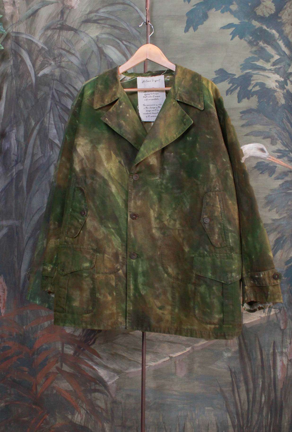Digby Japan Officer Jacket Digby di Original Vintage Style realizzata in cotone, si distingue la raffinata lavorazione Handpainted Camo da Uomo
