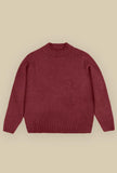 Maglione Oberon di Original Vintage Style realizzato in pregiata lana vergine nell’intensa tonalità Ciliegia da Uomo