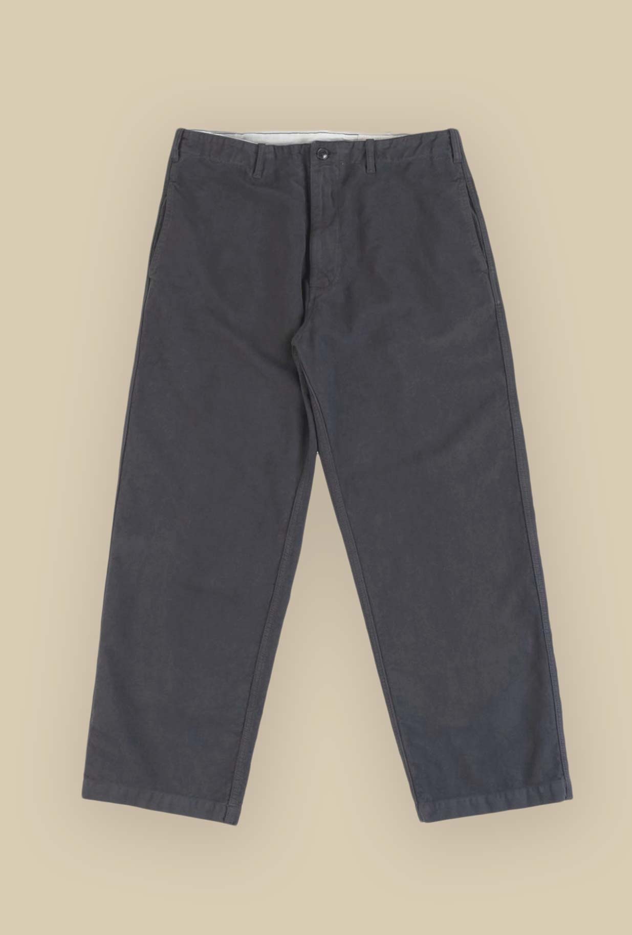 Pantalone Joe di Original Vintage Style realizzato in in morbido fustagno di cotone nella sofisticata tonalità Ferro da Uomo