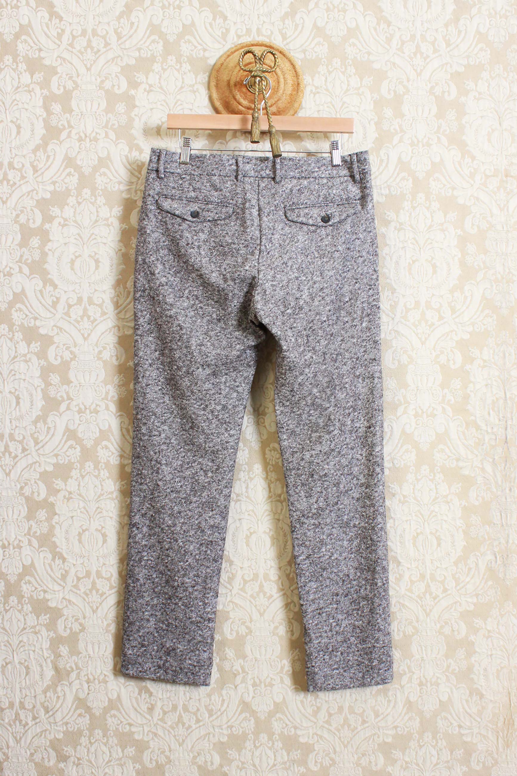Pantalone original vintage style leisure fit da uomo soft wool visone grey