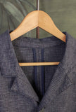 Work Jacket Holden firmata Original Vintage Style con la fantasia Micro Squared Denim nella sofisticata tonalità Japan Ink da Uomo