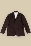 Work Jacket Romeo Moka firmata Original Vintage Style realizzata in un pregiato blend di lana vergine e di lino nella sofisticata tonalità Moka da Uomo