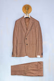 Abito Dandy Gessato Tabacco