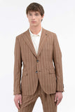 Abito Dandy Gessato Tabacco