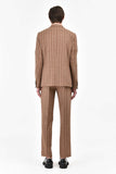 Abito Dandy Gessato Tabacco